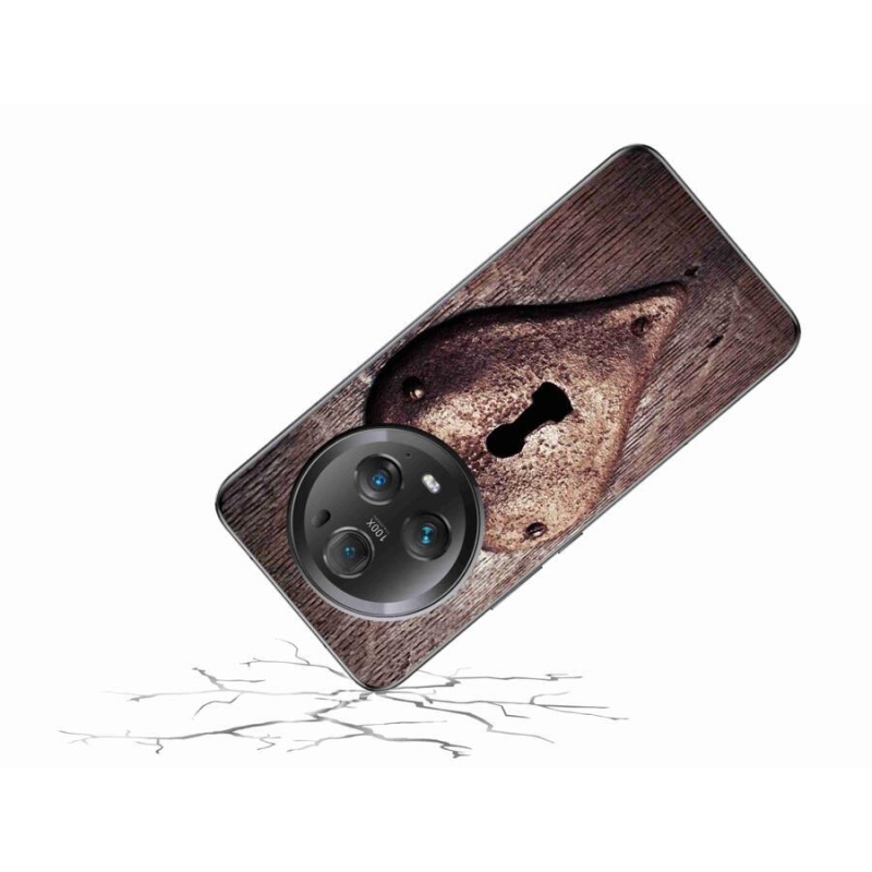 Gelový kryt mmCase na mobil Honor Magic 5 Pro 5G - zámek ve tvaru srdce