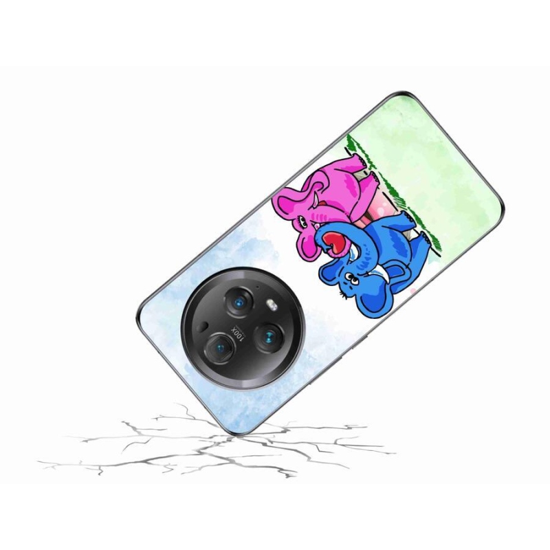Gelový kryt mmCase na mobil Honor Magic 5 Pro 5G - zamilovaní sloni