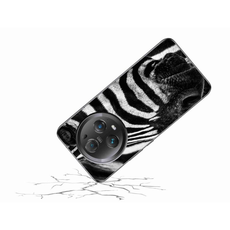 Gelový kryt mmCase na mobil Honor Magic 5 Pro 5G - zebra