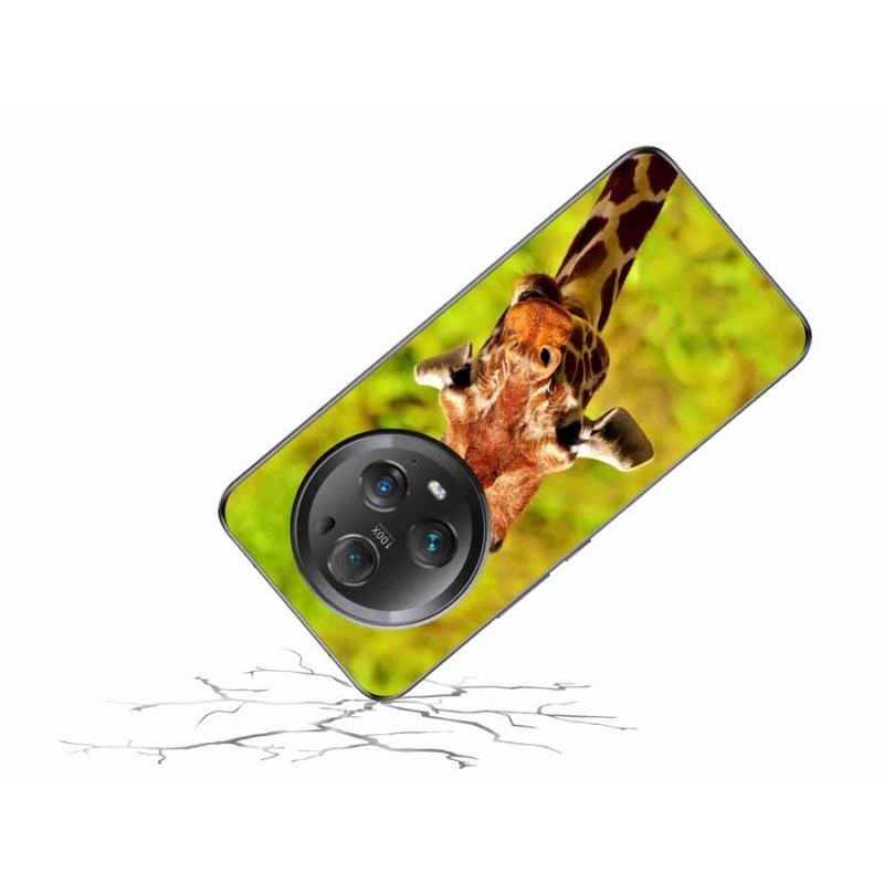 Gelový kryt mmCase na mobil Honor Magic 5 Pro 5G - žirafa