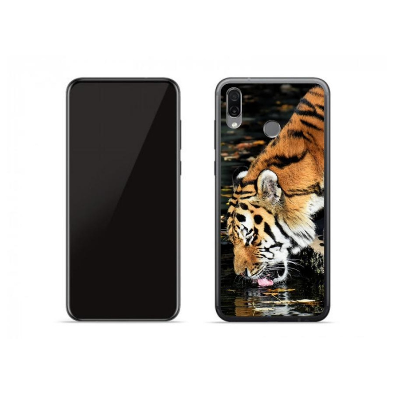 Gelový kryt mmCase na mobil Honor Play - žíznivý tygr