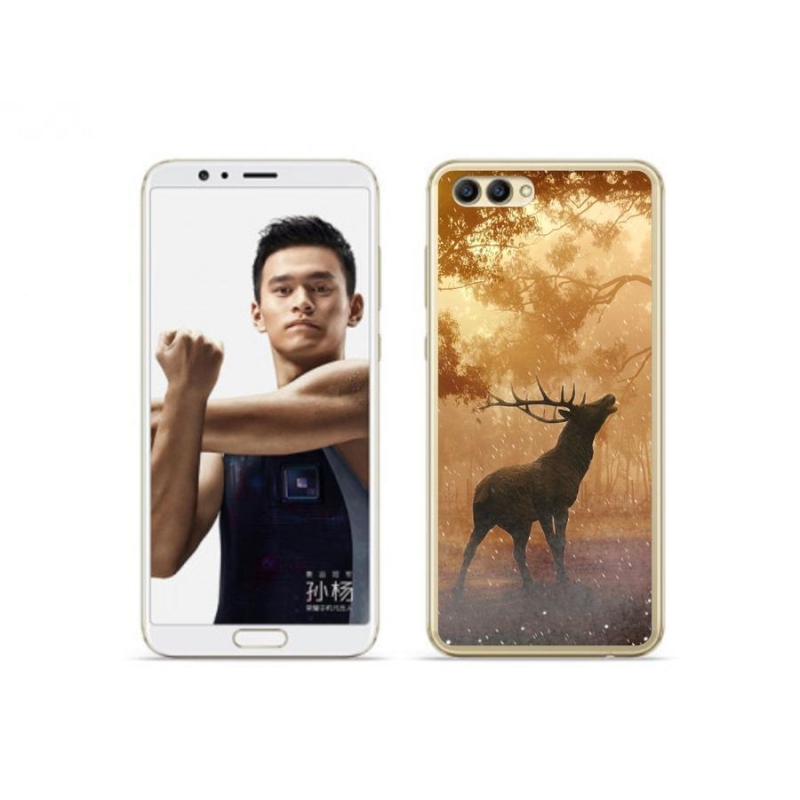 Gelový kryt mmCase na mobil Honor View 10 - jelen v říji