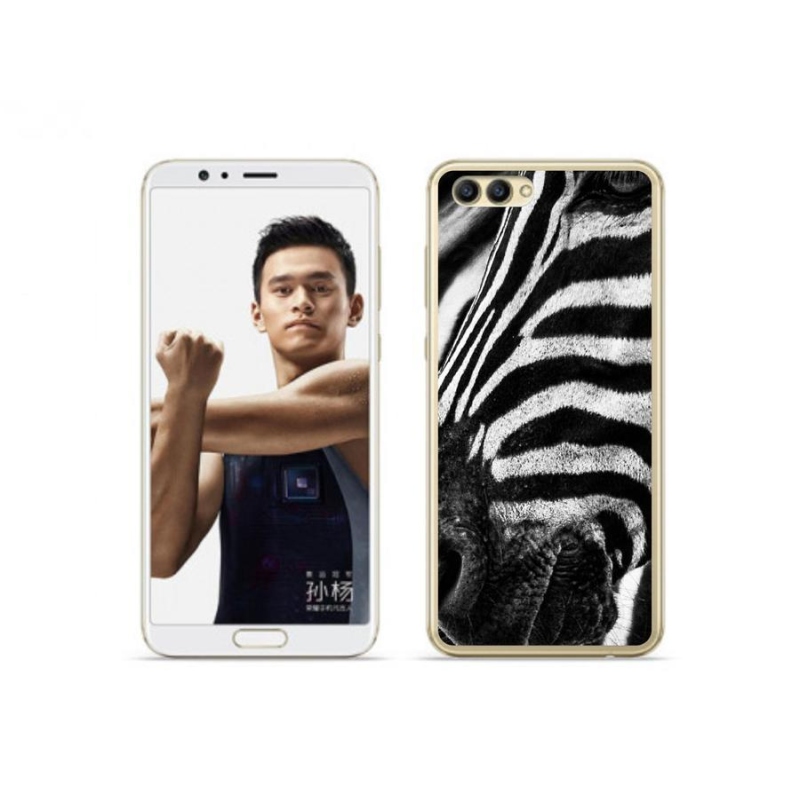 Gelový kryt mmCase na mobil Honor View 10 - zebra