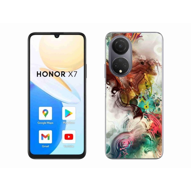 Gelový kryt mmCase na mobil Honor X7 - abstrakt 1