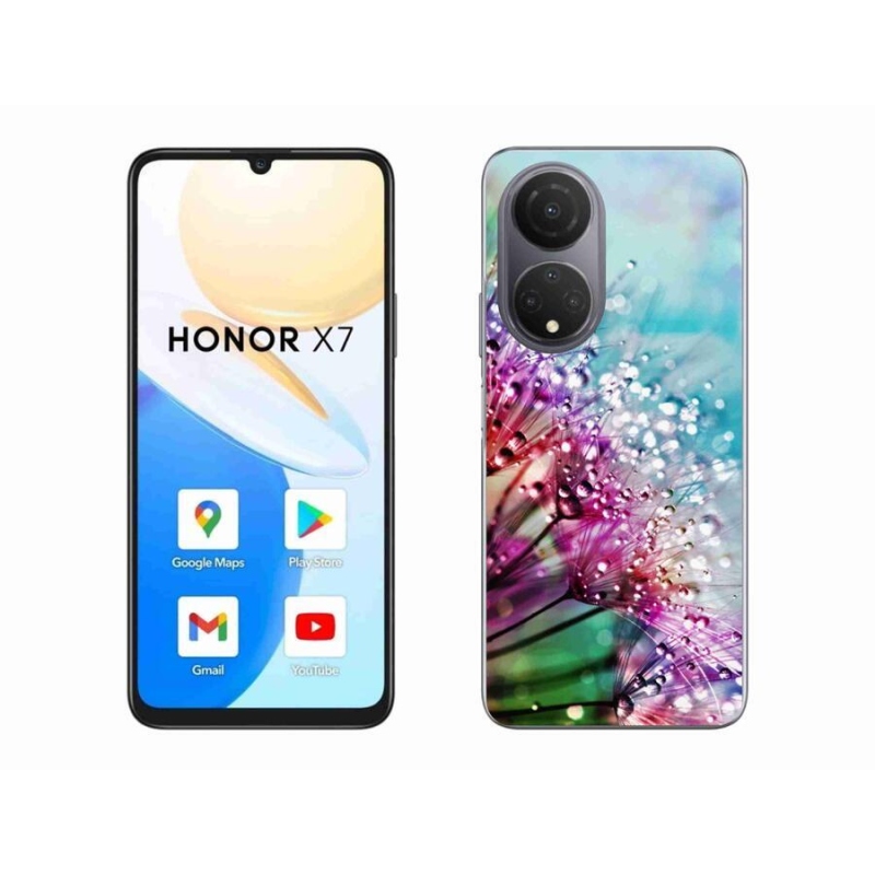 Gelový kryt mmCase na mobil Honor X7 - barevné květy