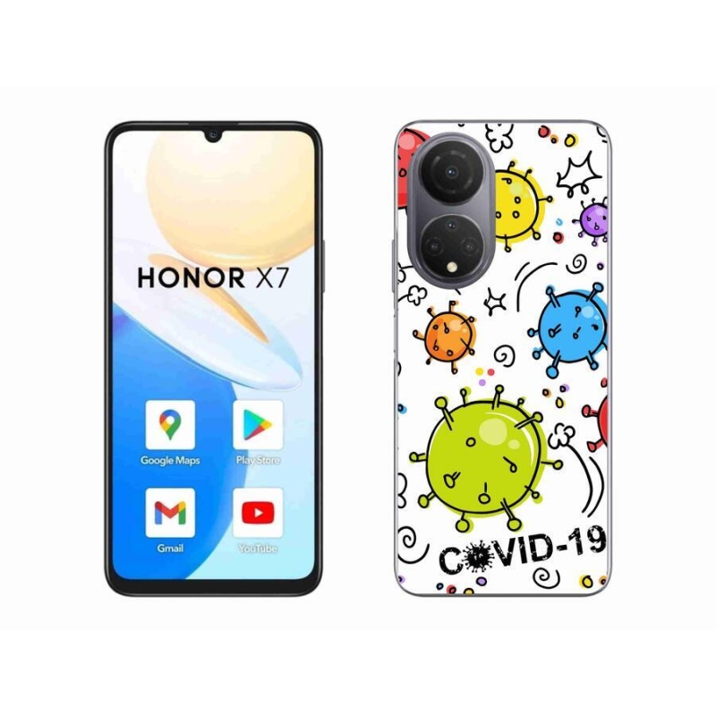 Gelový kryt mmCase na mobil Honor X7 - covid 2