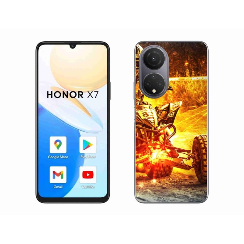 Gelový kryt mmCase na mobil Honor X7 - čtyřkolka
