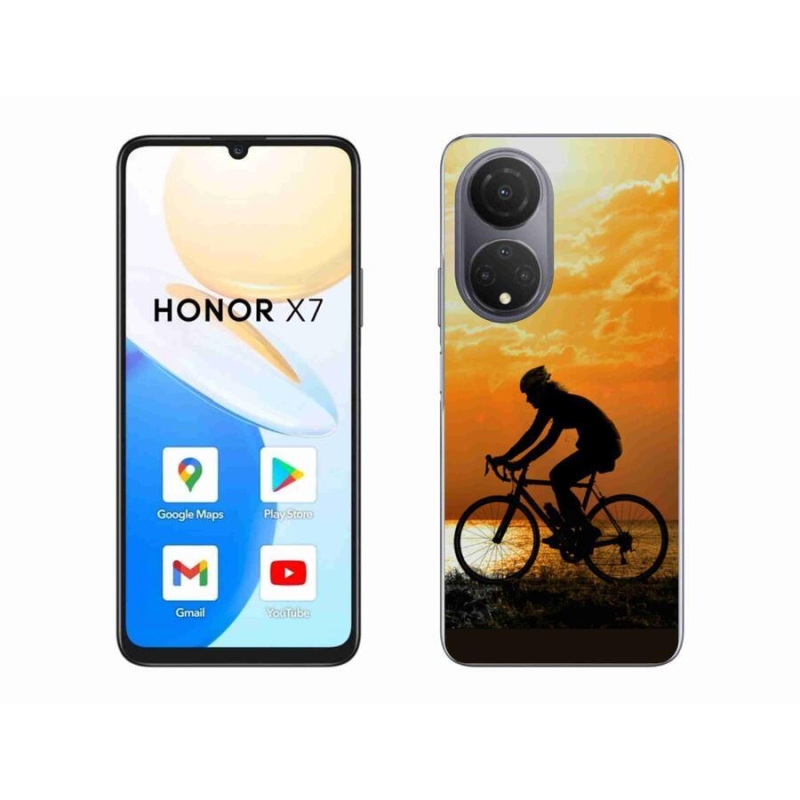 Gelový kryt mmCase na mobil Honor X7 - cyklovýlet