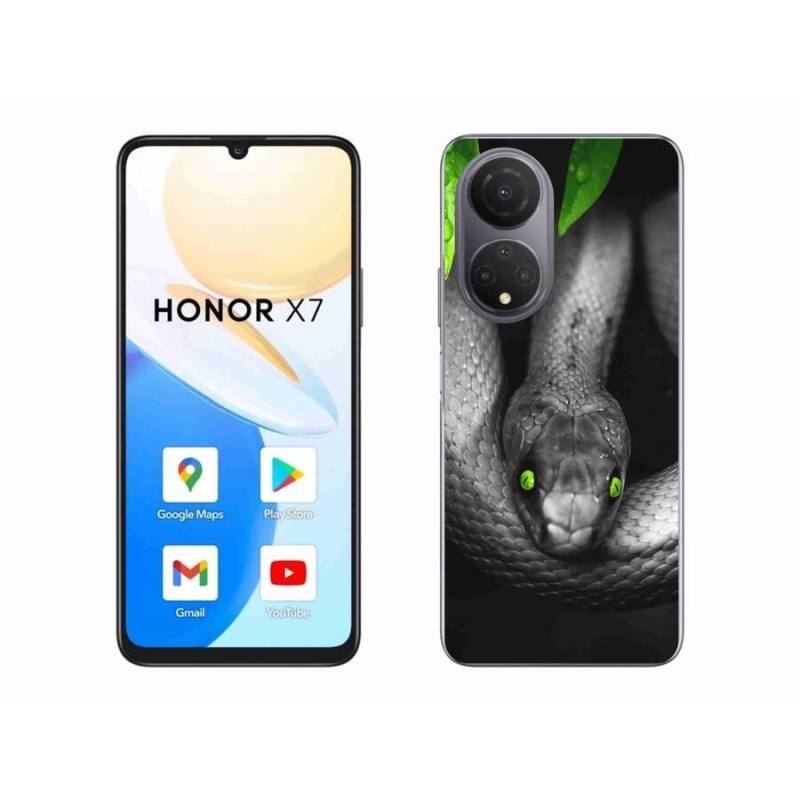 Gelový kryt mmCase na mobil Honor X7 - had
