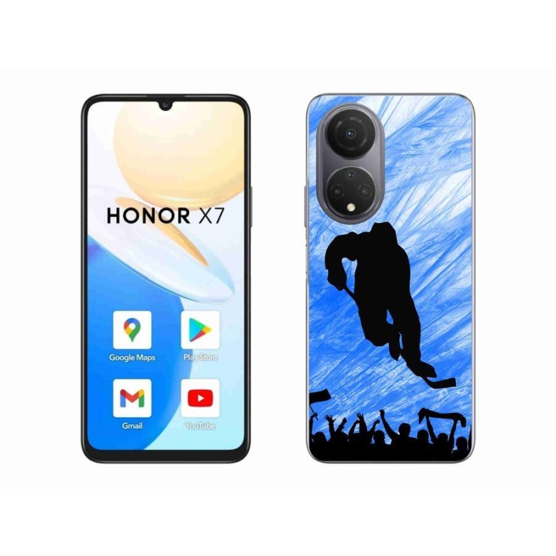 Gelový kryt mmCase na mobil Honor X7 - hokejový hráč