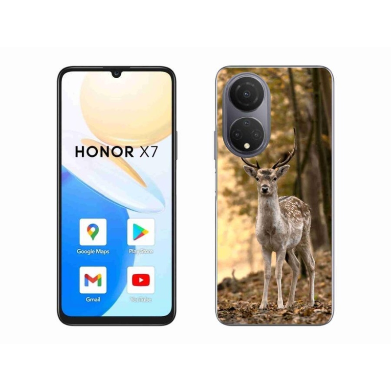 Gelový kryt mmCase na mobil Honor X7 - jelen sika