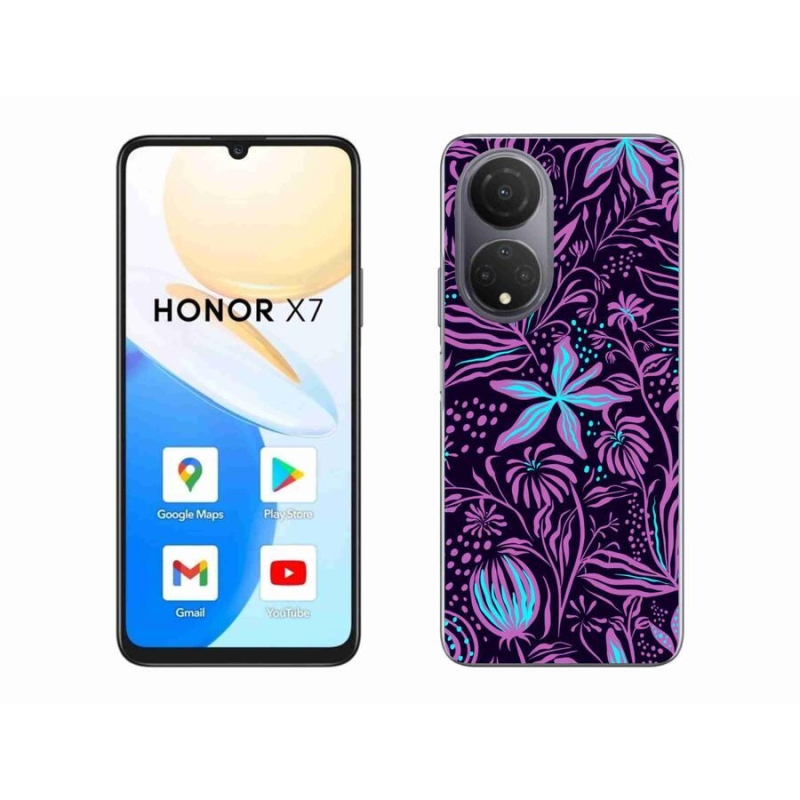 Gelový kryt mmCase na mobil Honor X7 - květiny 2