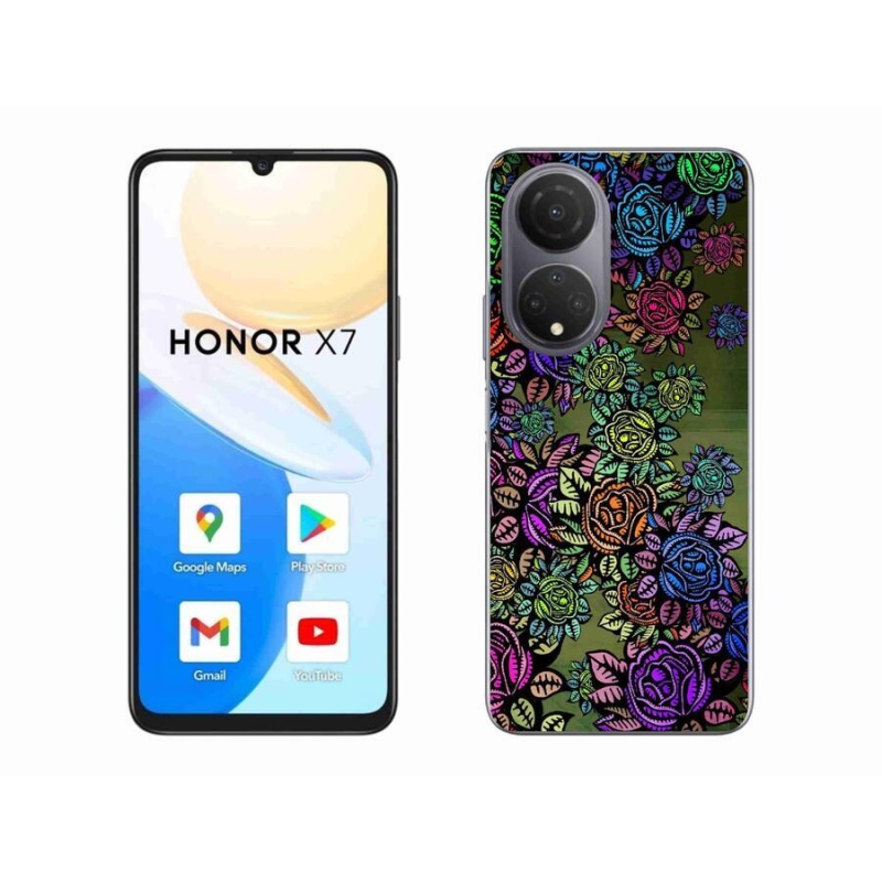 Gelový kryt mmCase na mobil Honor X7 - květiny 6