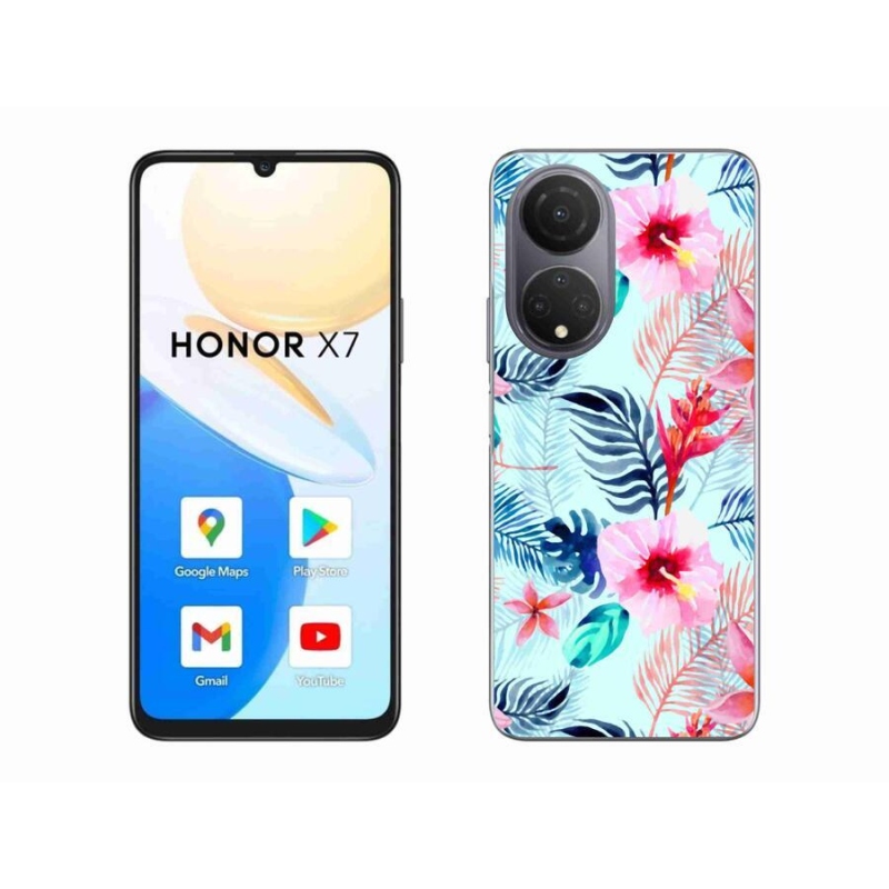 Gelový kryt mmCase na mobil Honor X7 - květiny