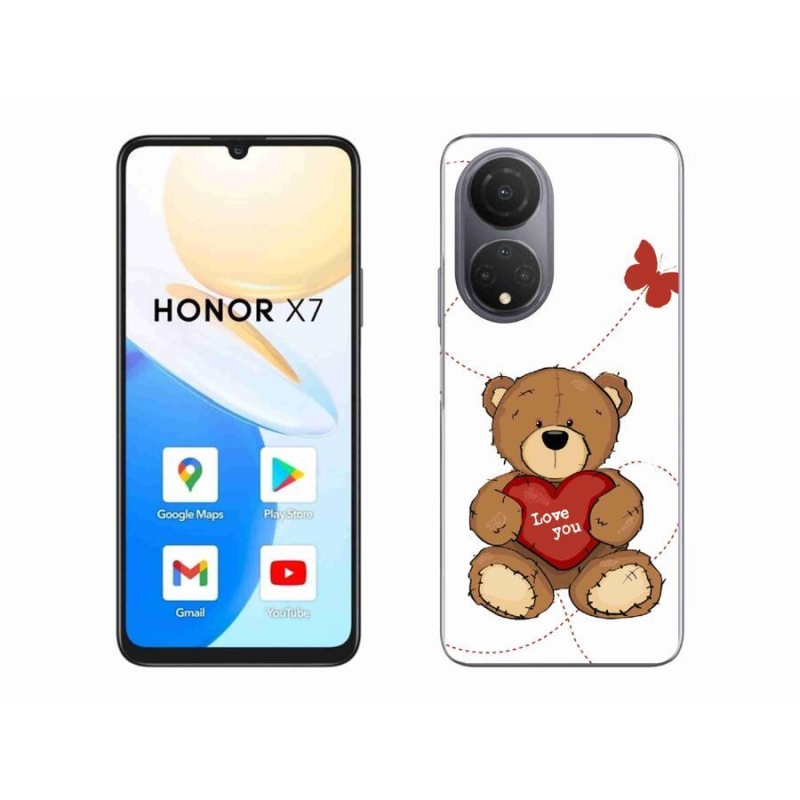 Gelový kryt mmCase na mobil Honor X7 - love you