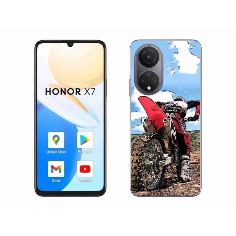 Gelový kryt mmCase na mobil Honor X7 - moto