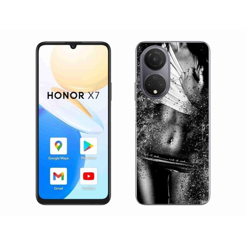 Gelový kryt mmCase na mobil Honor X7 - sexy žena 1