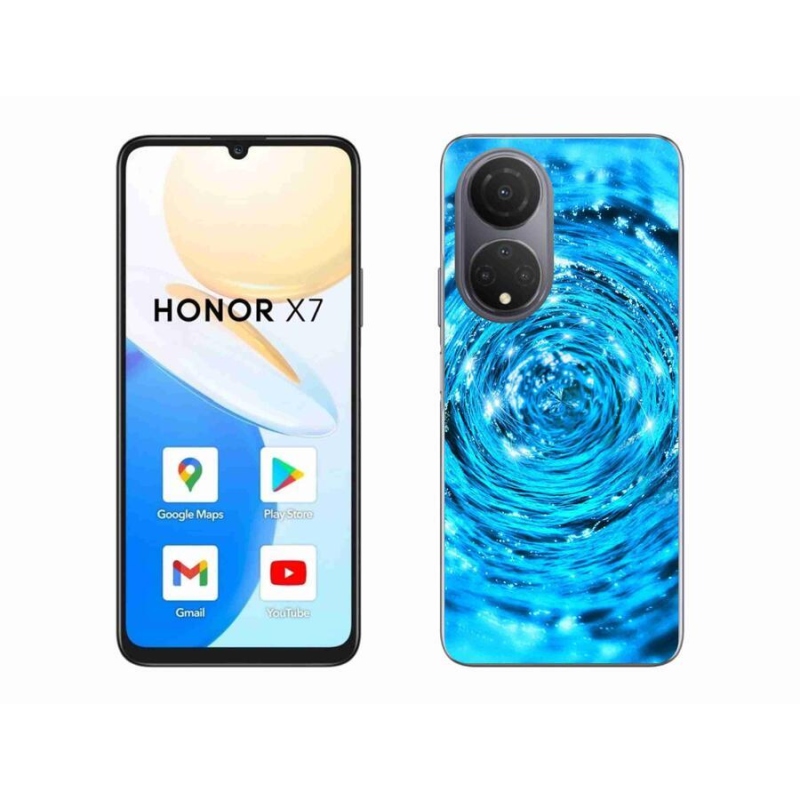 Gelový kryt mmCase na mobil Honor X7 - vodní vír