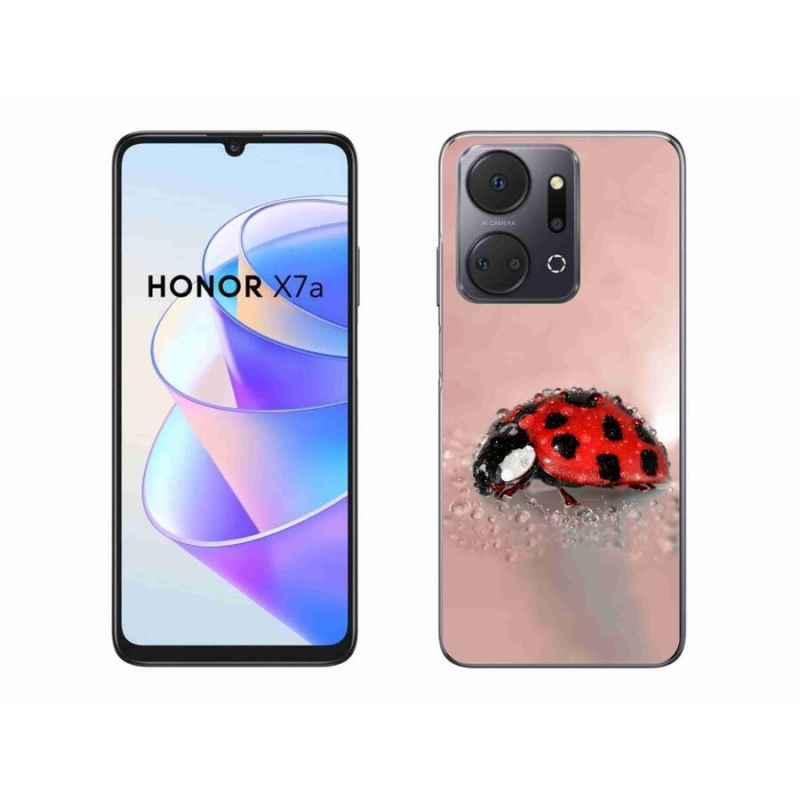 Gelový kryt mmCase na mobil Honor X7a - beruška