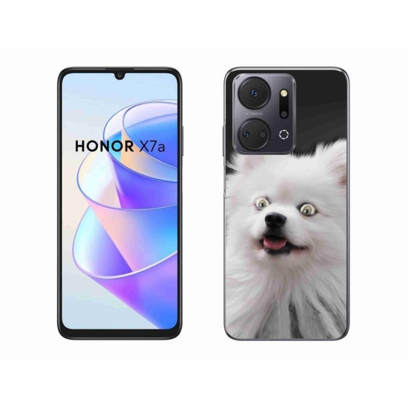 Gelový kryt mmCase na mobil Honor X7a - bílý špic