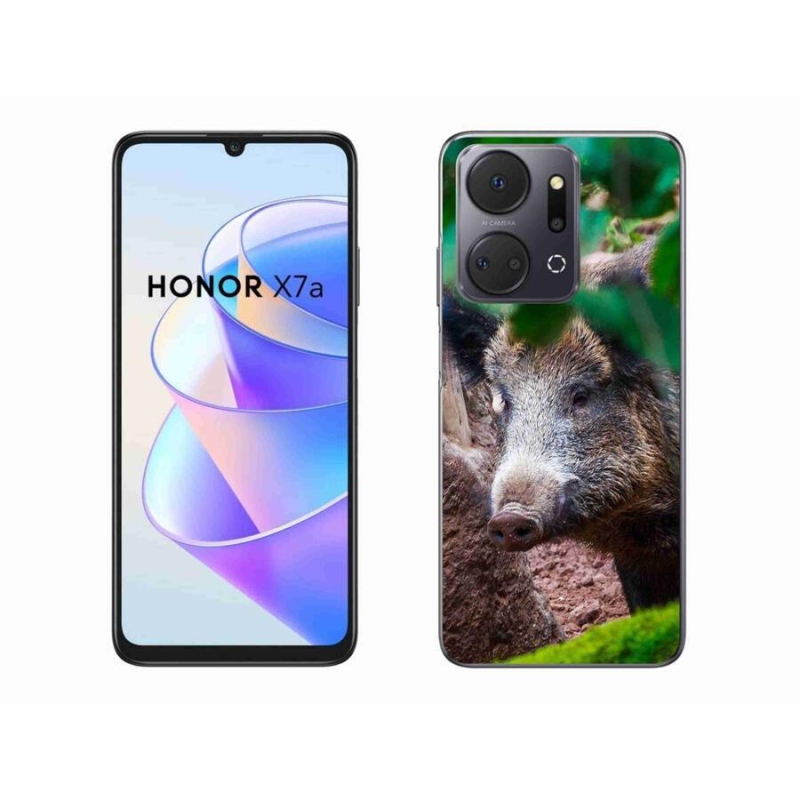 Gelový kryt mmCase na mobil Honor X7a - divoké prase