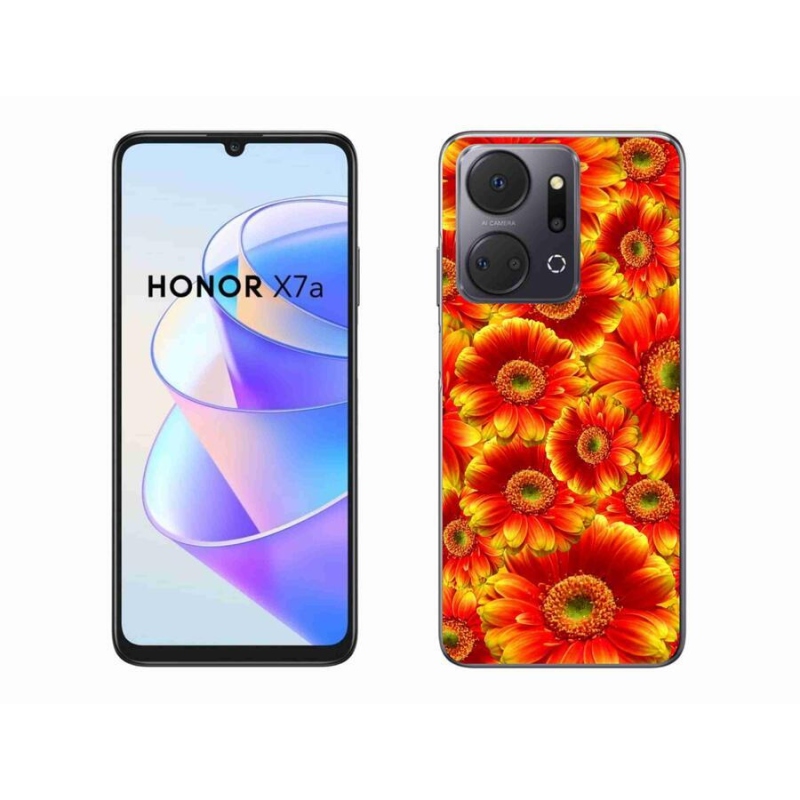 Gelový kryt mmCase na mobil Honor X7a - gerbera 1