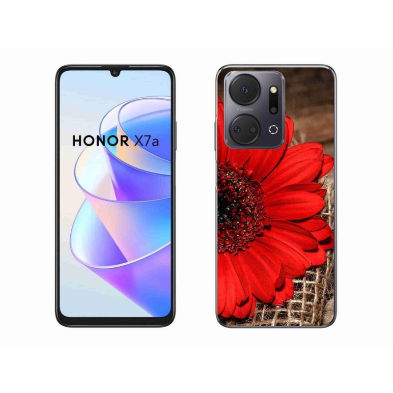 Gelový kryt mmCase na mobil Honor X7a - gerbera