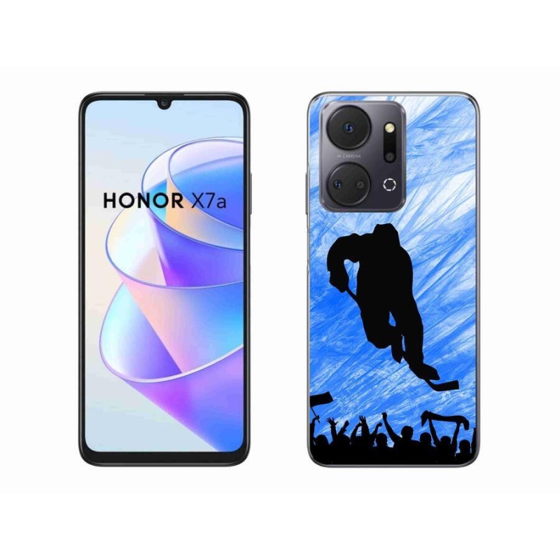 Gelový kryt mmCase na mobil Honor X7a - hokejový hráč