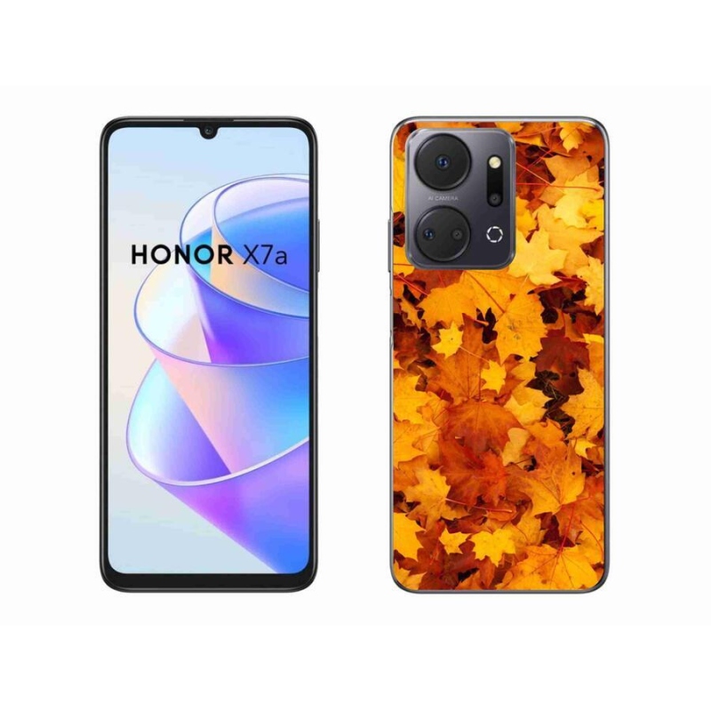 Gelový kryt mmCase na mobil Honor X7a - javorové listy