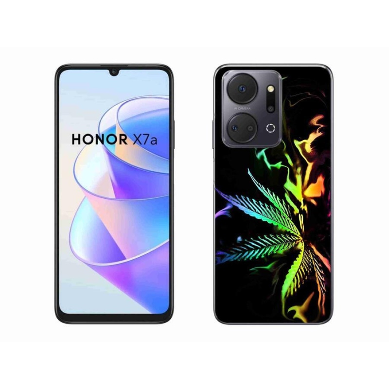 Gelový kryt mmCase na mobil Honor X7a - konopí 2
