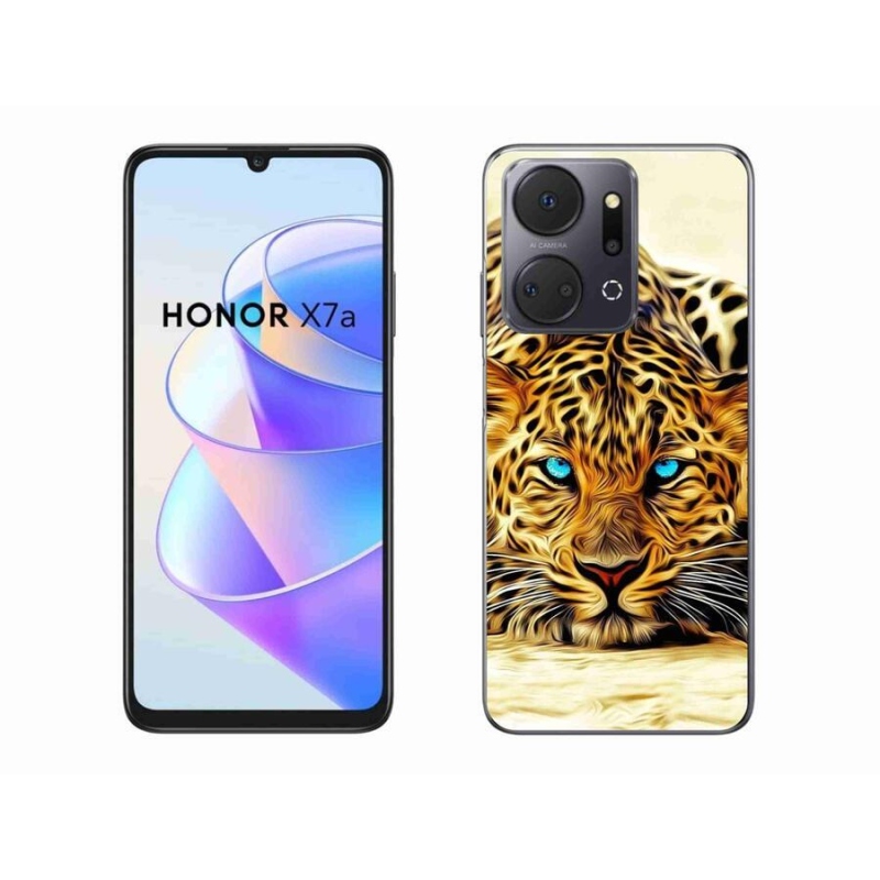 Gelový kryt mmCase na mobil Honor X7a - kreslený tygr