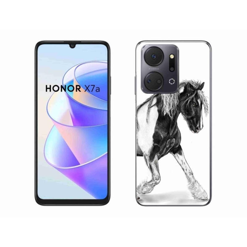 Gelový kryt mmCase na mobil Honor X7a - kůň