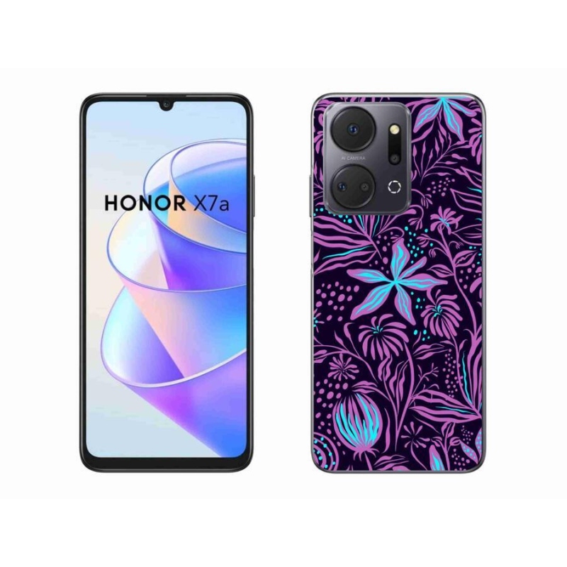 Gelový kryt mmCase na mobil Honor X7a - květiny 2