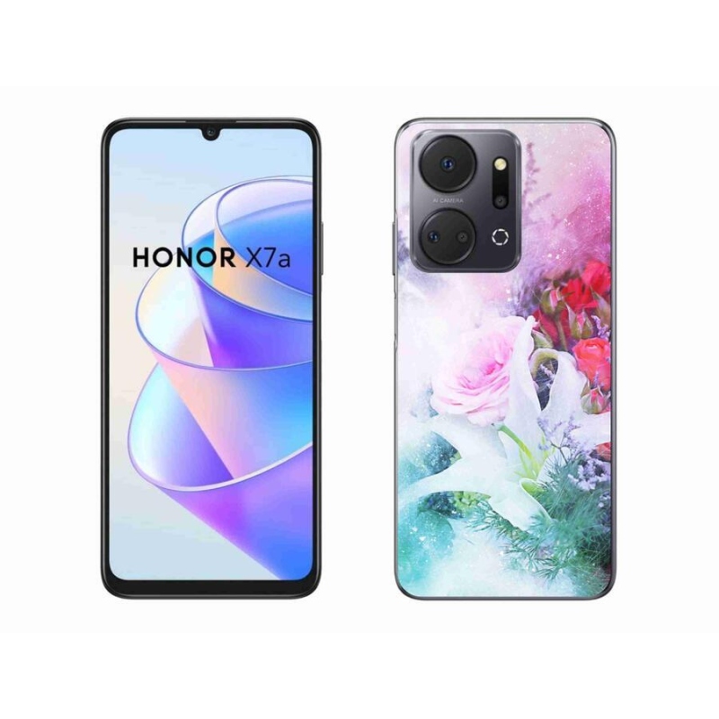 Gelový kryt mmCase na mobil Honor X7a - květiny 4