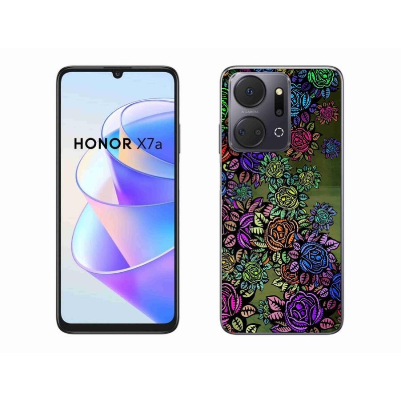 Gelový kryt mmCase na mobil Honor X7a - květiny 6