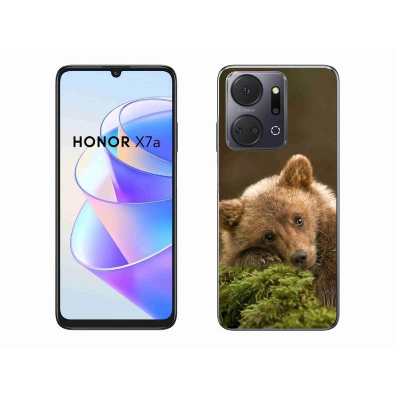 Gelový kryt mmCase na mobil Honor X7a - medvěd
