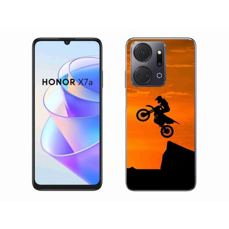Gelový kryt mmCase na mobil Honor X7a - motocross