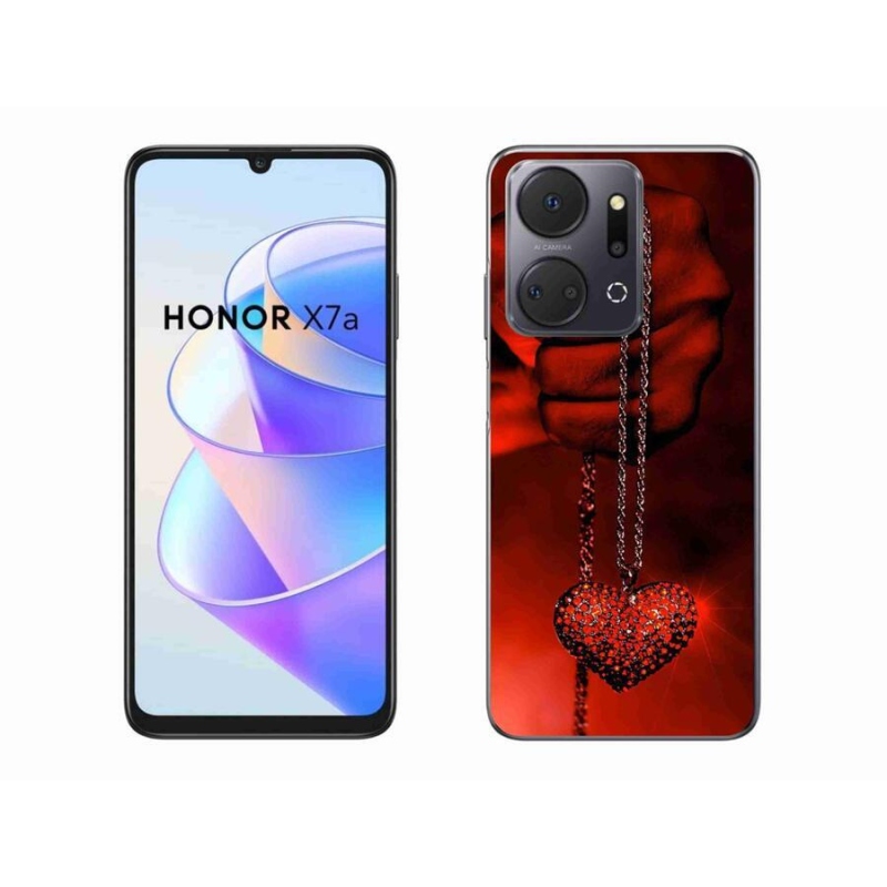 Gelový kryt mmCase na mobil Honor X7a - náhrdelník