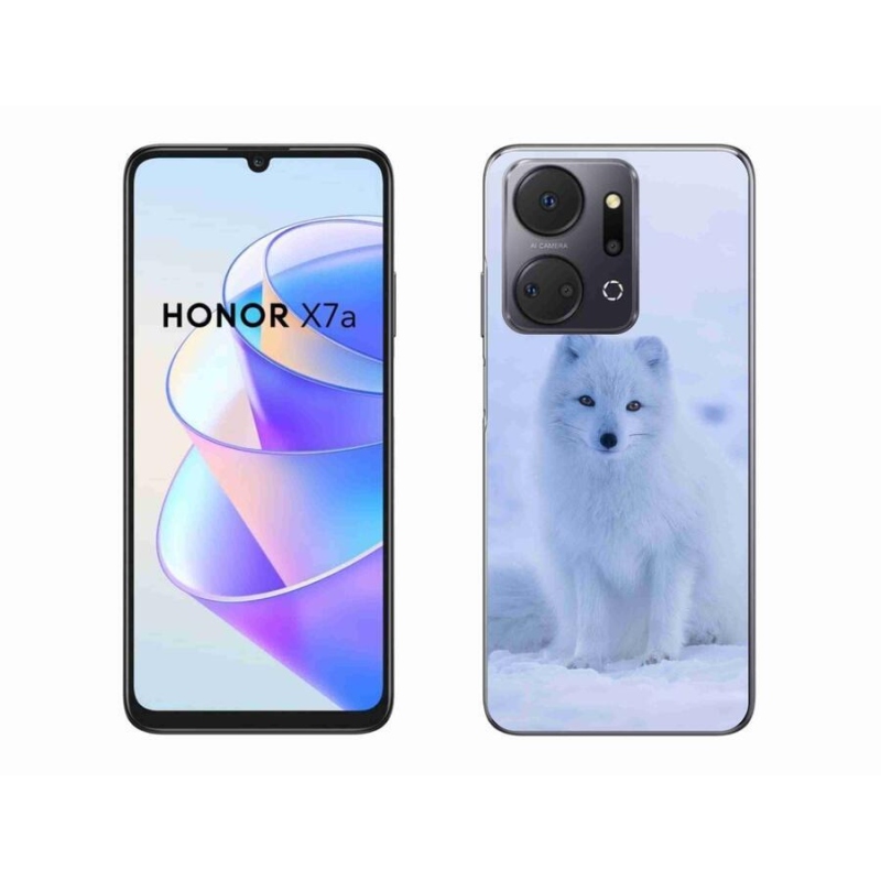 Gelový kryt mmCase na mobil Honor X7a - polární liška