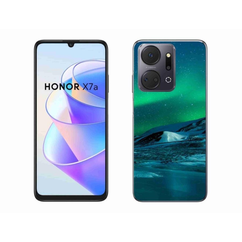 Gelový kryt mmCase na mobil Honor X7a - polární záře