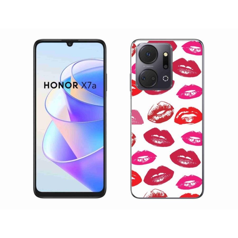 Gelový kryt mmCase na mobil Honor X7a - rty