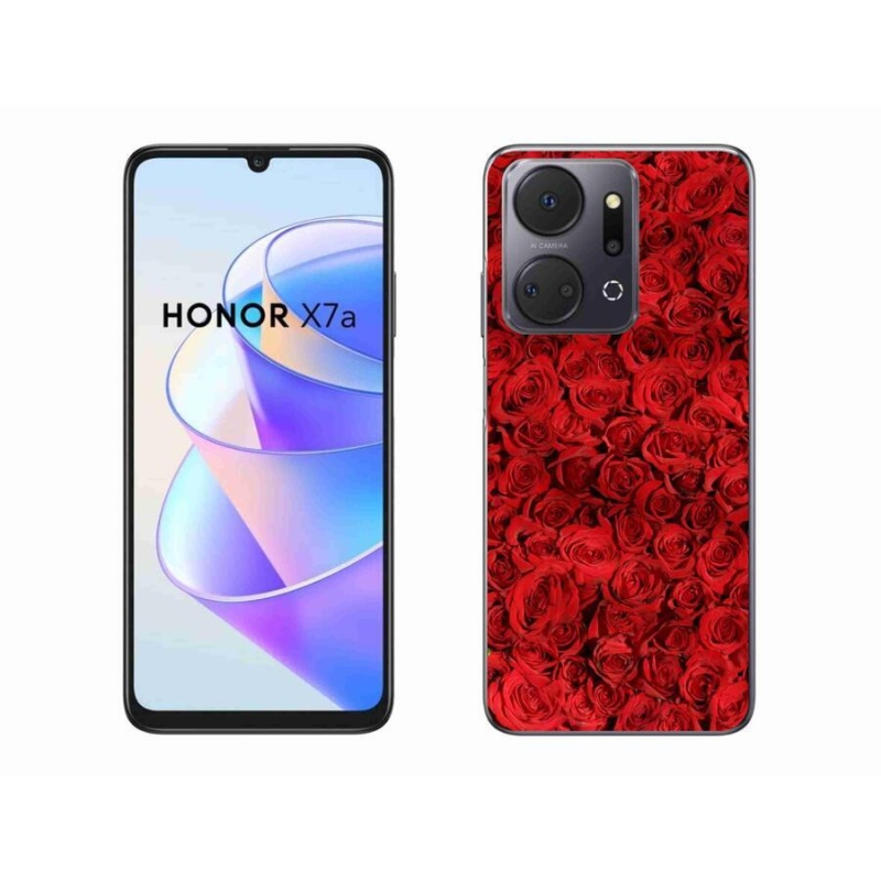 Gelový kryt mmCase na mobil Honor X7a - růže