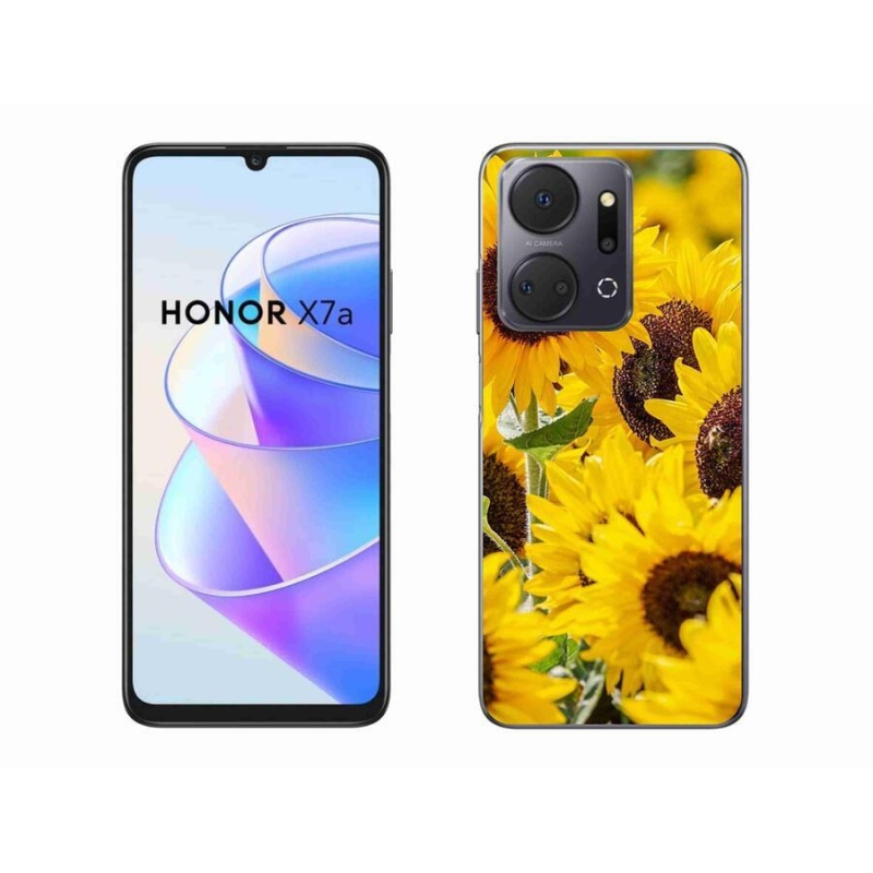 Gelový kryt mmCase na mobil Honor X7a - slunečnice