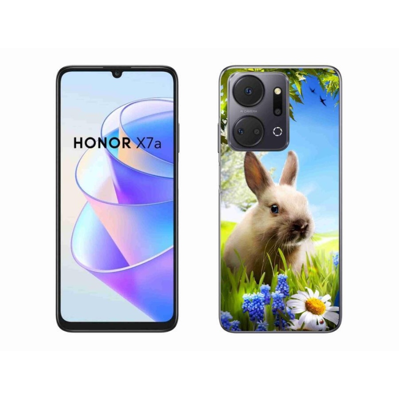 Gelový kryt mmCase na mobil Honor X7a - zajíček
