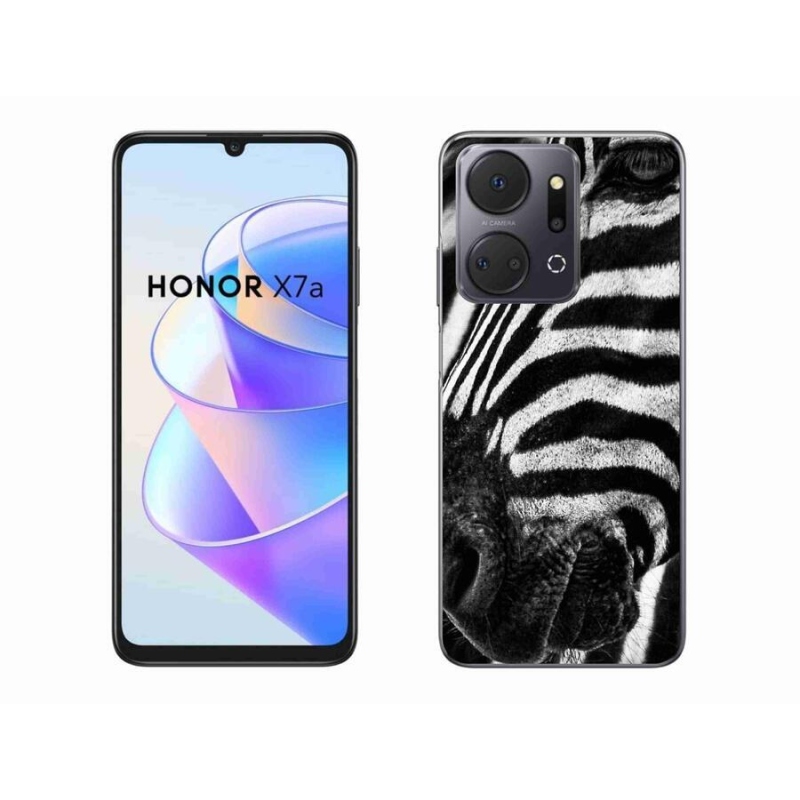 Gelový kryt mmCase na mobil Honor X7a - zebra