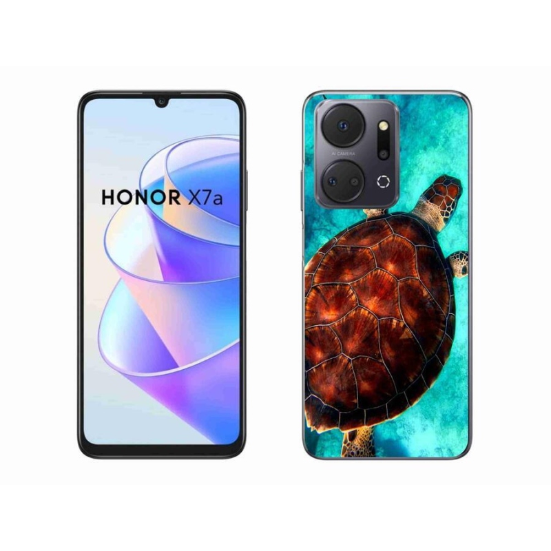 Gelový kryt mmCase na mobil Honor X7a - želva
