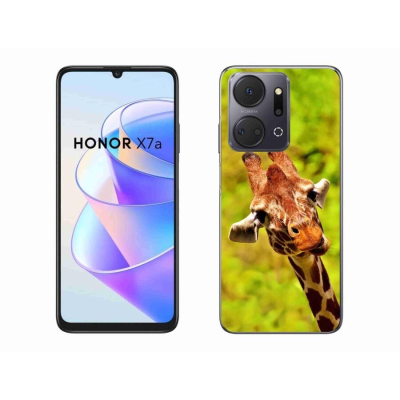 Gelový kryt mmCase na mobil Honor X7a - žirafa
