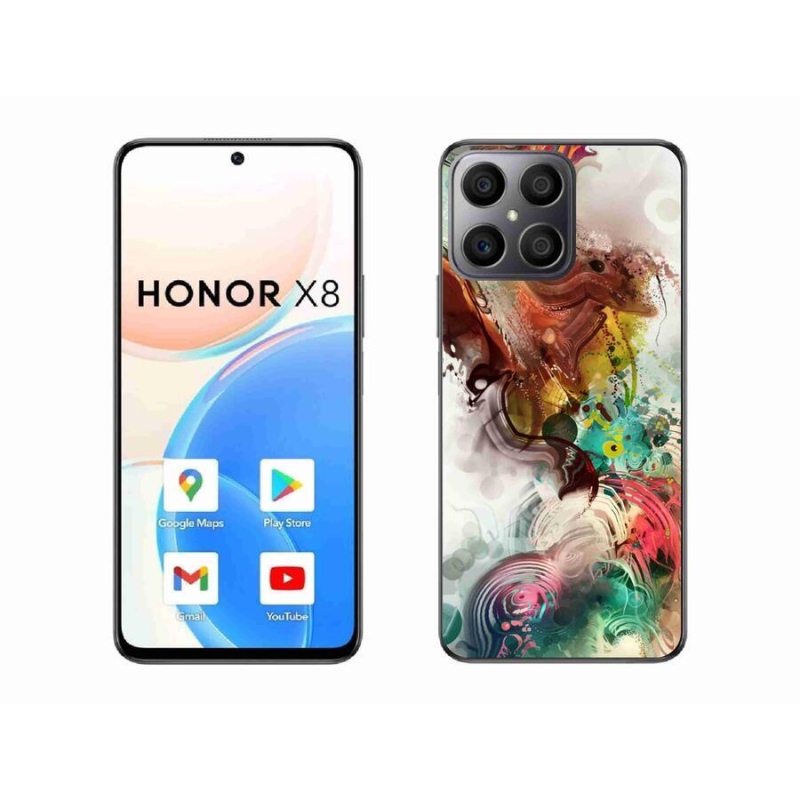Gelový kryt mmCase na mobil Honor X8 4G - abstrakt 1