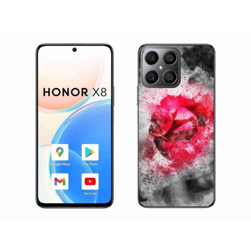 Gelový kryt mmCase na mobil Honor X8 4G - abstrakt 9