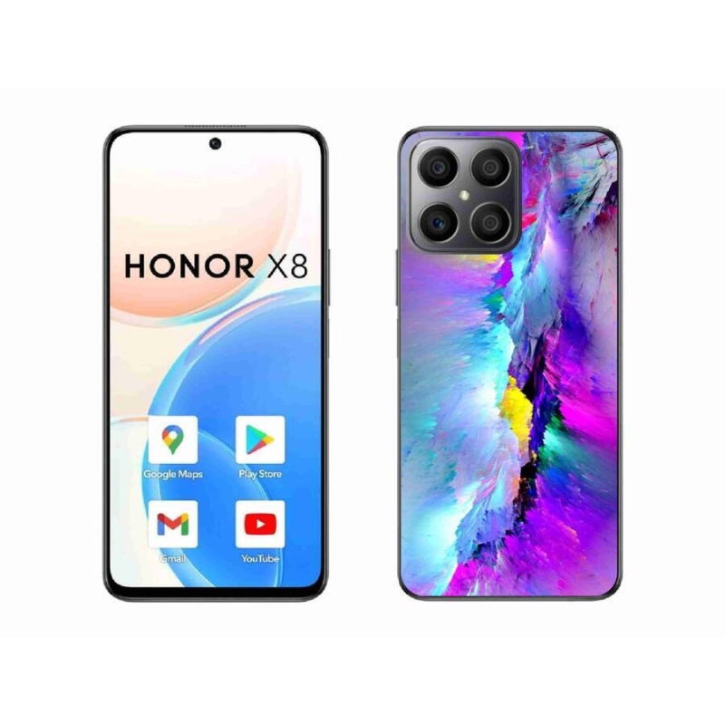 Gelový kryt mmCase na mobil Honor X8 4G - abstrakt